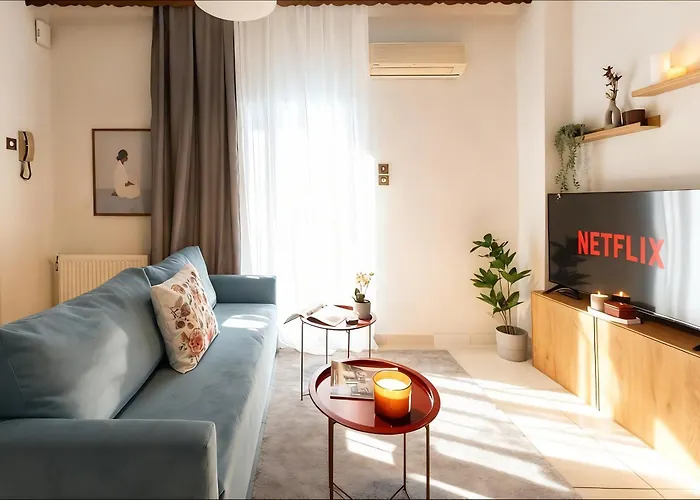 דירה Two-Bedroom Stylish Central Apartment סלוניקי